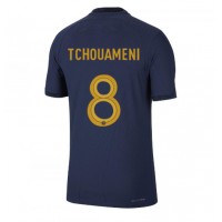 Frankrike Aurelien Tchouameni #8 Hjemmedrakt VM 2022 Kortermet